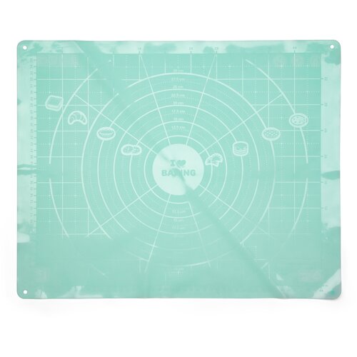 Коврик силиконовый для выпечки 40x50 см / зеленый/ Apollo genio 