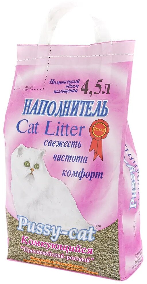 Pussy-cat 4,5л х 3шт комкующийся наполнитель - фотография № 14