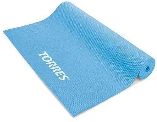 Коврик для йоги TORRES Yoga Mat 3mm YL10013 нескольз. голуб.