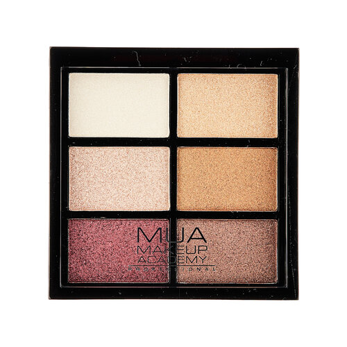 MUA Eyeshadow palette 6 оттенков, 12 г