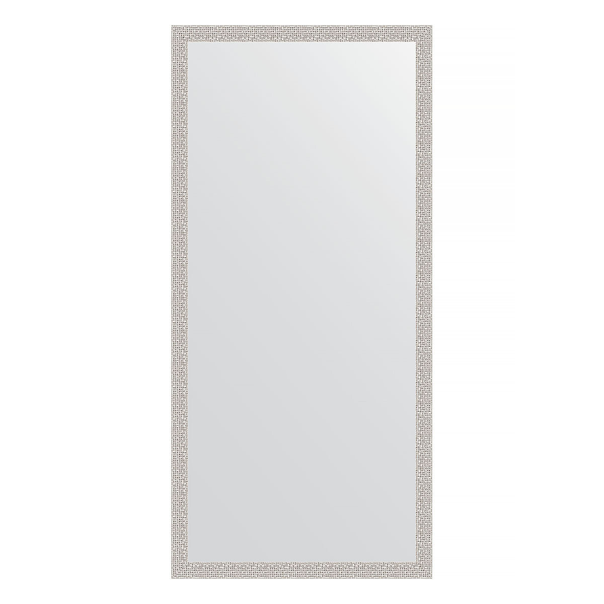 Зеркало настенное EVOFORM в багетной раме мозаика хром, 71х151 см, для гостиной, прихожей, кабинета, спальни и ванной комнаты, BY 3324