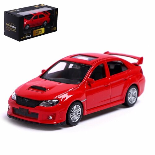 Машина металлическая Автоград SUBARU WRX STI, 1:43, цвет красный