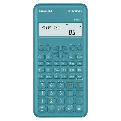 Калькулятор инженерный CASIO FX-220PLUS-2-S-EH (155х78 мм), 181 функция, питание от батареи, сертифицирован для ЕГЭ