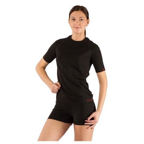 фото Футболка женская alba/ кор. рукав/ синтетика/ черный/ xxs-xs lasting