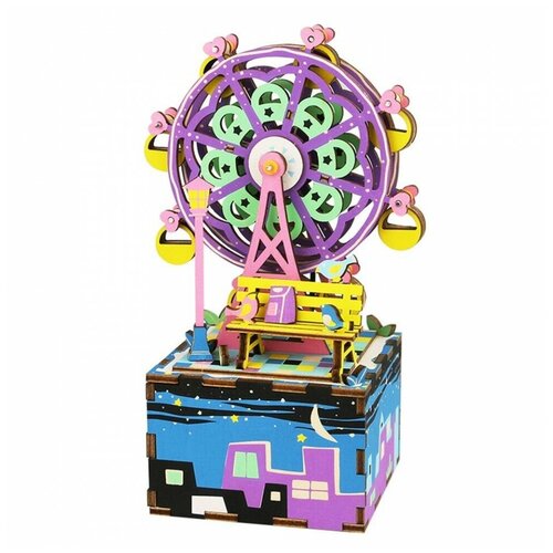 фото Сборная модель robotime музыкальная шкатулка колесо обозрения (am402)