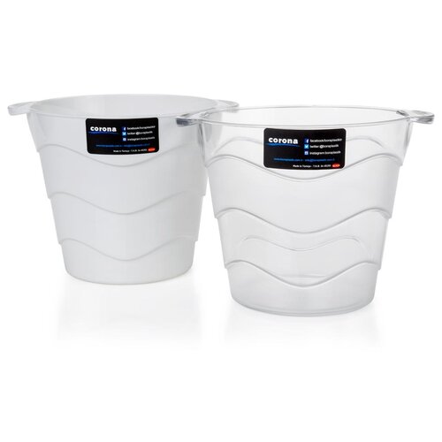 Ведерко для льда BORA Н150хD165 мм пластик прозрачное - 1 шт