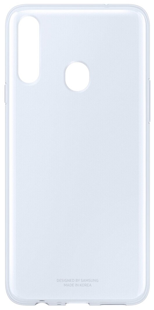 Чехол (клип-кейс) SAMSUNG Clear Cover, для Samsung Galaxy A20s, прозрачный [ef-qa207ttegru] - фото №1