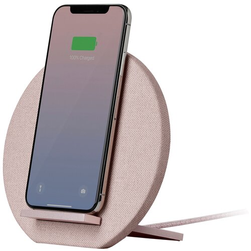 Беспроводная зарядная станция Native Union Dock Wireless Charger, rose беспроводное зарядное устройство unico type c 10w технология зарядки qi черный wchunc