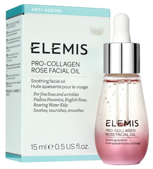 ELEMIS Pro-Collagen Rose Facial Oil Успокаивающее масло для лица Роза, 15 мл