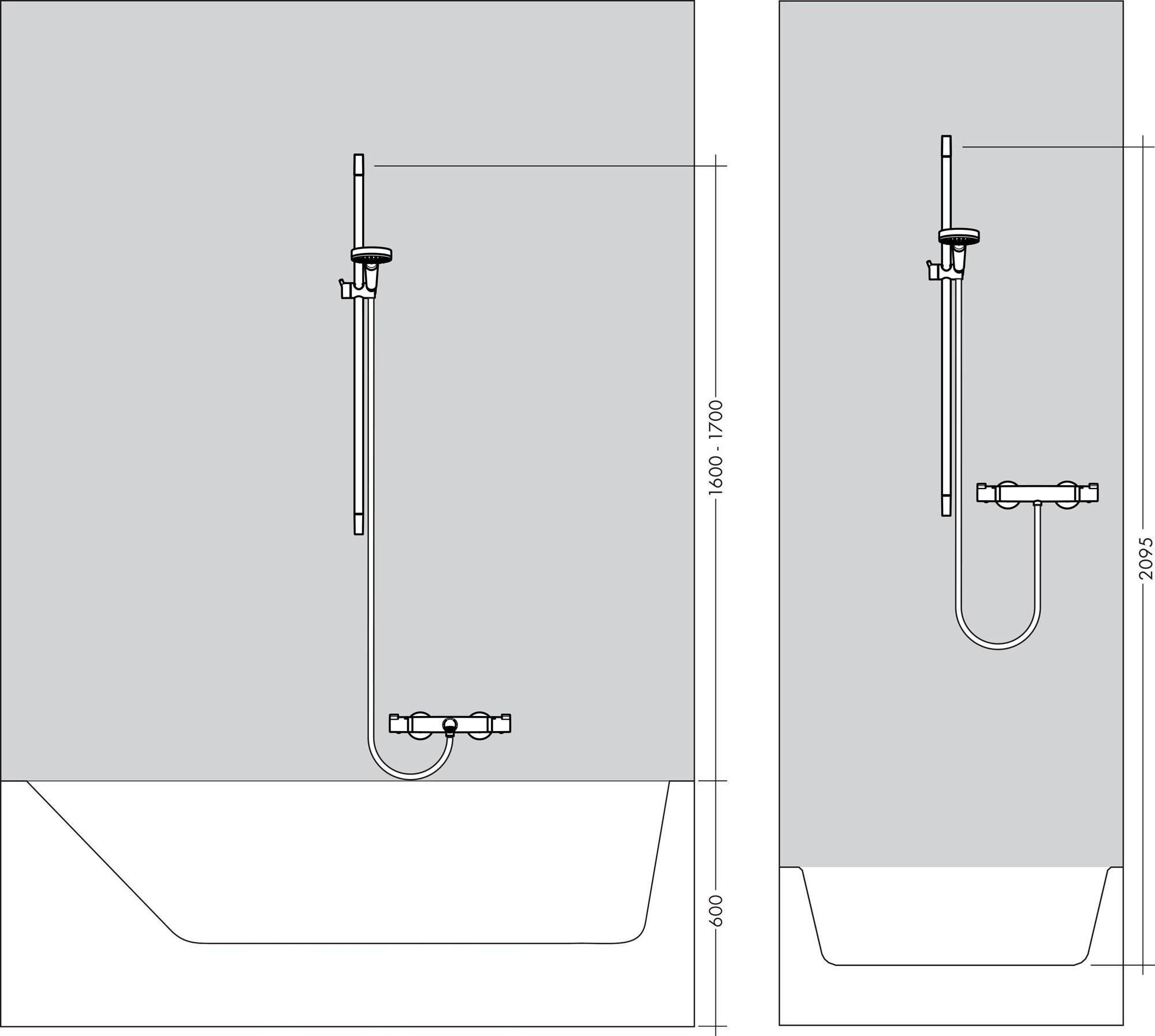 Душевая штанга Hansgrohe - фото №3