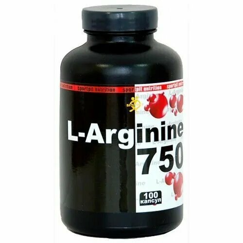 L-Arginine 750mg 100caps L-Аргинин способствует росту мышечной массы и уменьшению жировой массы