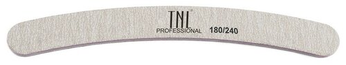 TNL Professional Пилка бумеранг высокое качество, 180/240 грит (в индивидуальной упаковке), серый