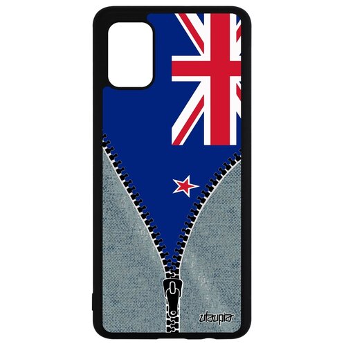 фото Чехол на мобильный samsung galaxy a51, "флаг новой зеландии на молнии" государственный utaupia