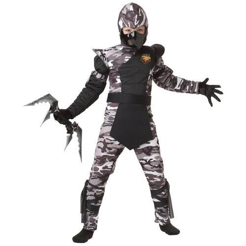 фото Костюм california costumes арктический ниндзя 00341, черный/серый, размер l (10-12 лет)