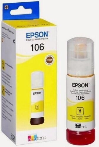 Изображение товара Контейнер Epson C13T00R440 для L7160/L7180 с желтыми чернилами
