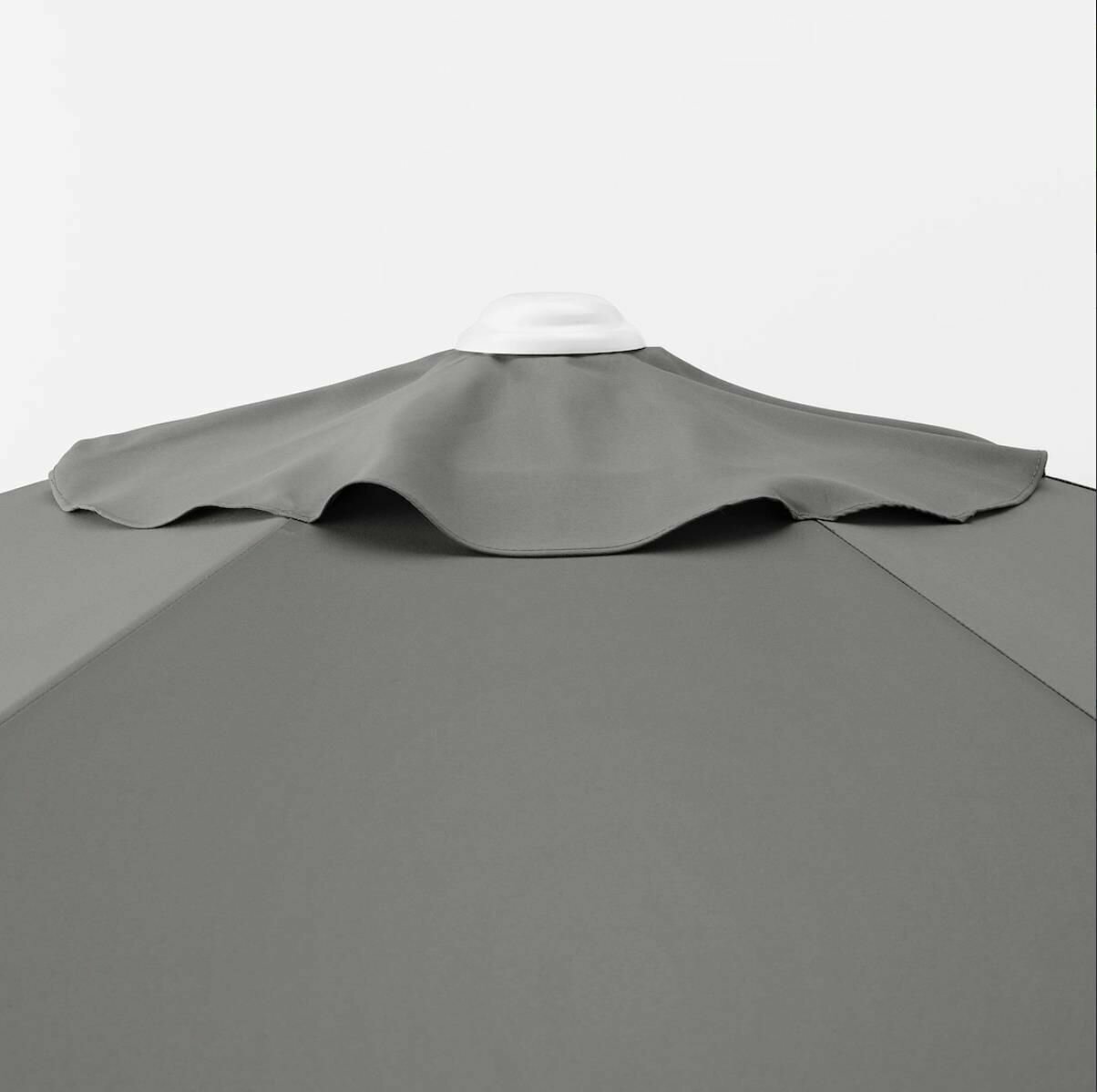 Зонт от солнца 270 см серый икеа HOGON хёгён пляжный купол - фотография № 2