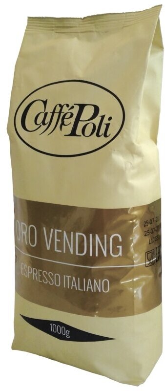 Кофе в зернах Caffe Poli Oro Vending 1 кг - фото №7