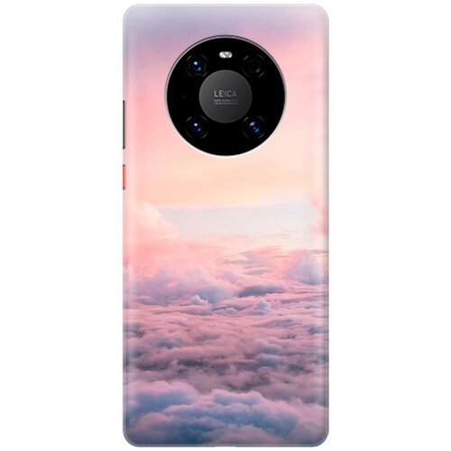 фото Силиконовый чехол на huawei mate 40 pro / хуавей мейт 40 про с принтом "высоко над облаками" gosso