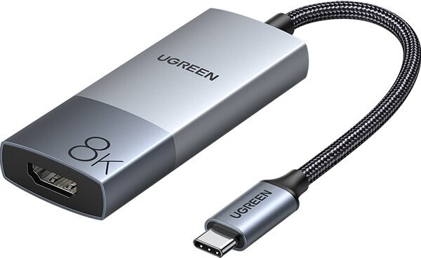 Медиаконвертер UGREEN Видео конвертер UGREEN CM491-50338; USB-C to HDMI (8K@60Hz), без PD