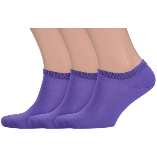 Носки LorenzLine, 3 пары, размер 29 (43-44), фиолетовый носки lorenzline 3 пары размер 40 43 фиолетовый