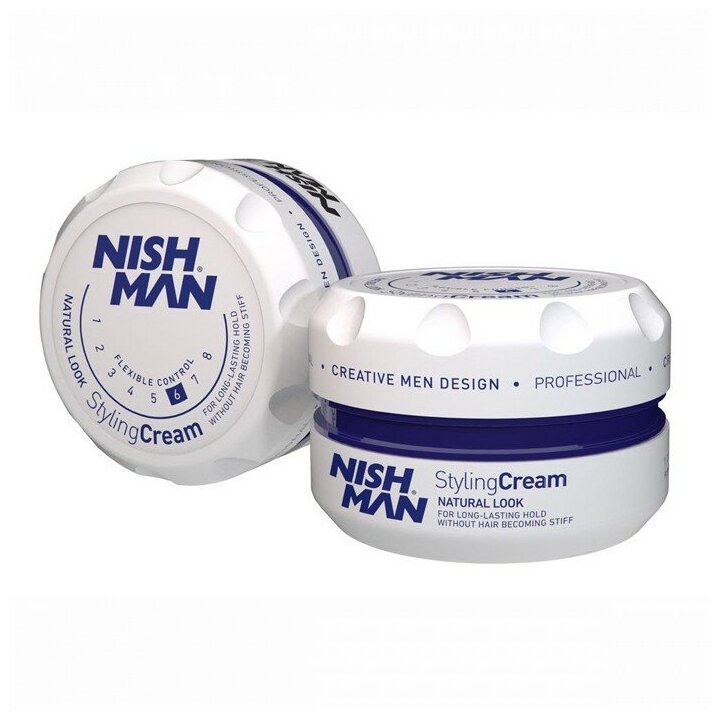 NISHMAN Крем для укладки волос 06 STYLING CREAM White сильной фиксации, 100 мл