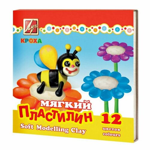 Пластилин ЛУЧ кроха 12 цв. 198 г со стеком Луч 109944 пластилин луч кроха 10 цв 165 г со стеком луч 058618