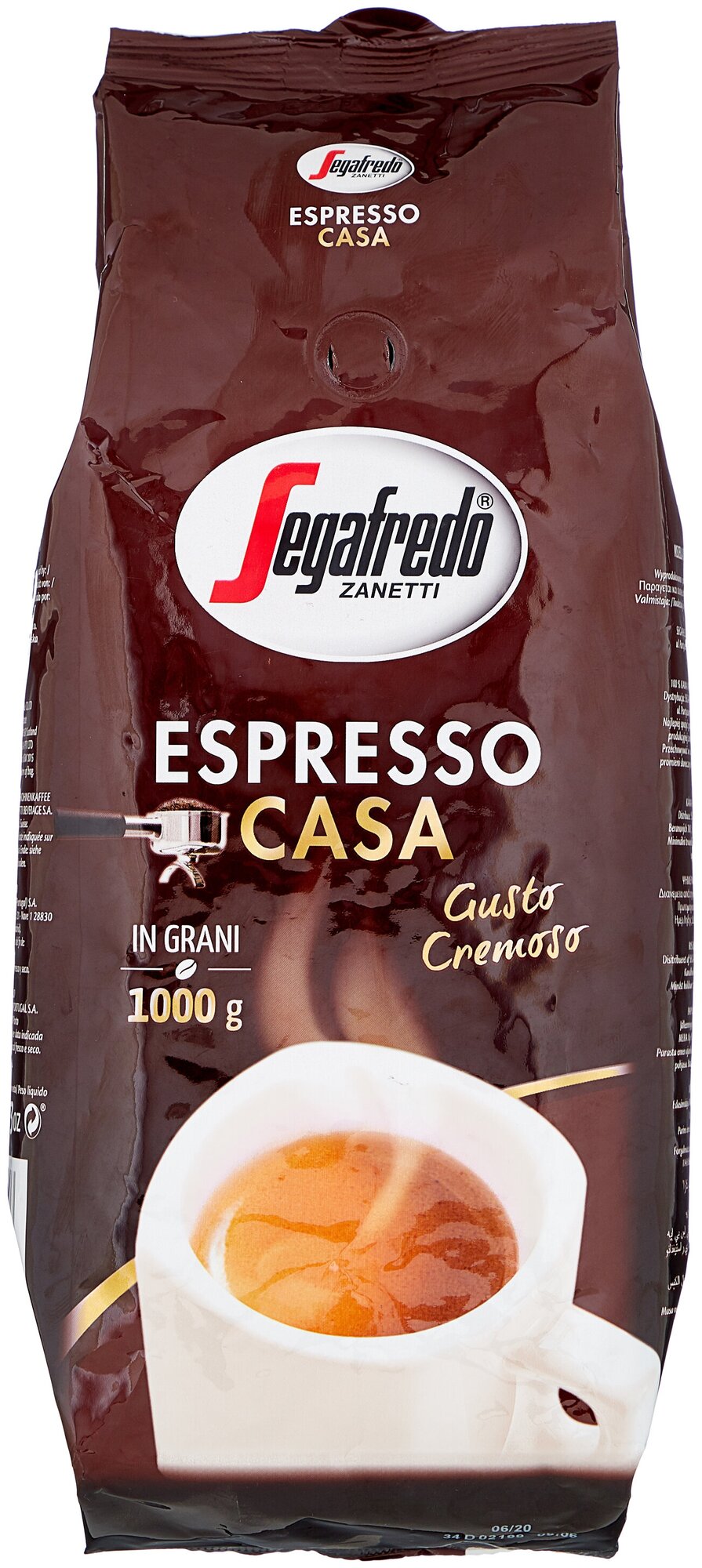 Segafredo Espresso Casa кофе в зернах 1 кг