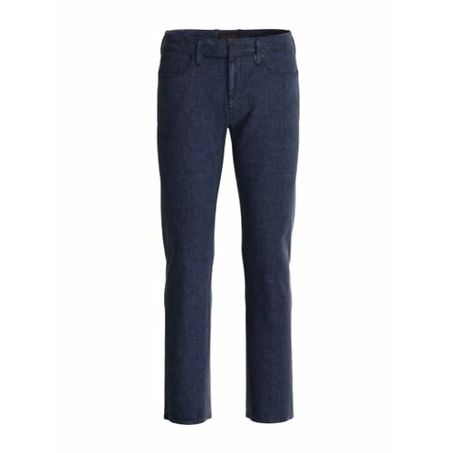Джинсы зауженные GUESS, размер 31/32, синий джинсы зауженные guess размер 30 31 синий