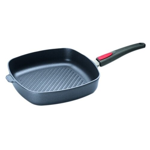 фото Norbert woll gmbh сковорода woll квадратная гриль 28x28 см. высота 6,5 см. со съемной ручкой, серии diamond titan best