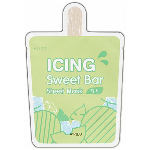 фото Маска-мороженое листовая с экстрактом дыни a'pieu icing sweet bar sheet mask melon