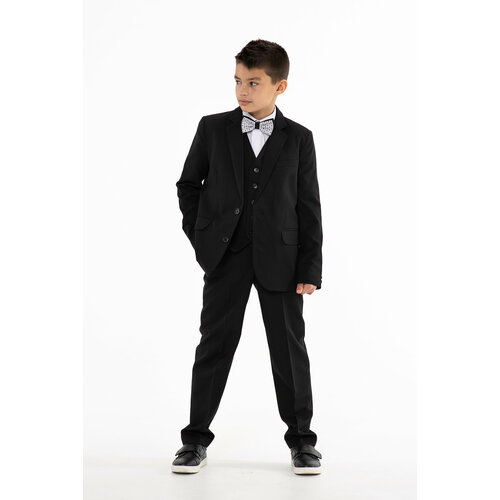 Школьный пиджак Инфанта, размер 128/64, черный