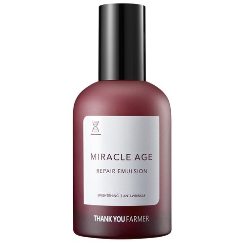 Эмульсия антивозрастная восстанавливающая Miracle Age Repair, 130 мл эмульсия для лица thank you farmer эмульсия для лица антивозрастная восстанавливающая miracle age repair emulsion