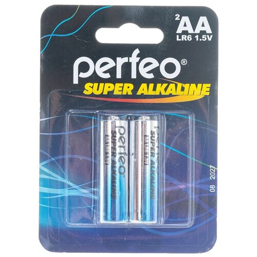 Батарейки Perfeo LR6/2BL Super Alkaline батарейки perfeo lr14 2bl super alkaline