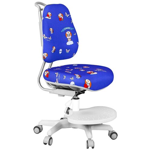 фото Детское кресло anatomica ragenta синий с роботами