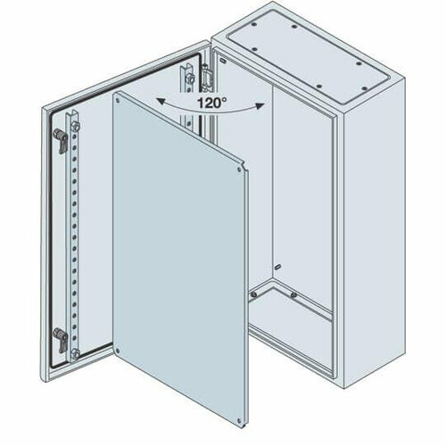 SR2 Корпус шкафа с монт. платой 800х800х300мм ВхШхГ, ABB SRN8830K (1 шт.) abb tur sr2 корпус шкафа с монт платой 500х400х250мм вхшхг