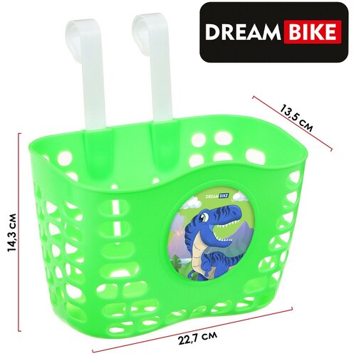 фото Корзинка dream bike, детская, на велосипед, цвет зелёный