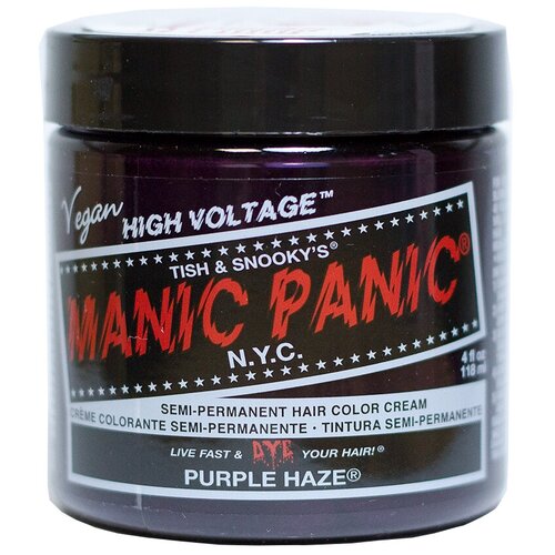 Manic Panic Краситель прямого действия High Voltage, purple haze, 118 мл, 155 г manic panic краситель прямого действия high voltage hot hot pink 118 мл 155 г