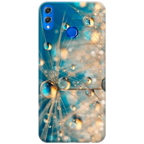 фото Re:pa накладка transparent для honor 8x с принтом "одуванчик в капельках"