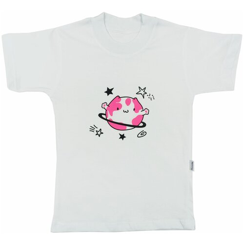 фото Футболка папитто, размер 104, белый