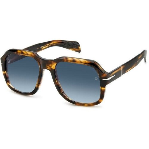 Солнцезащитные очки David Beckham, квадратные, для мужчин, коричневый