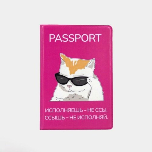 Обложка для паспорта , розовый, голубой