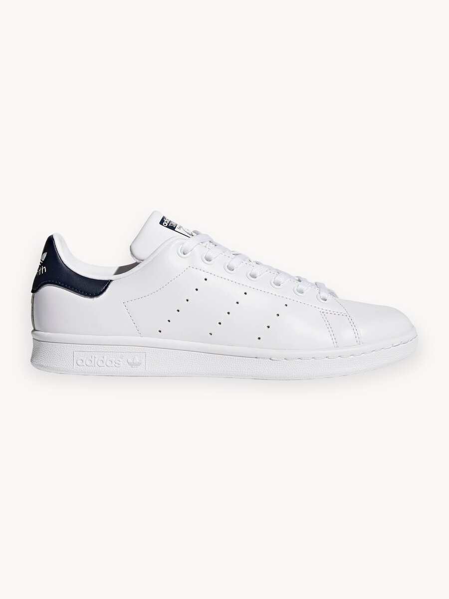 Кеды adidas Originals Stan Smith, размер 7 UK, Core White / Core White / Dark Blue