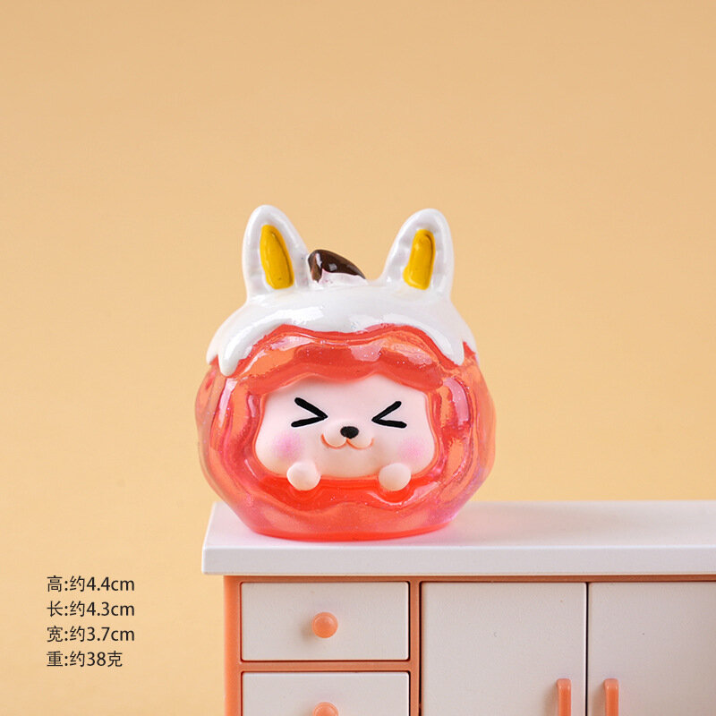 Рождественская фигурка Kiki, смольная игрушка с колокольчиком, светящееся яблоко, подарок - Красный