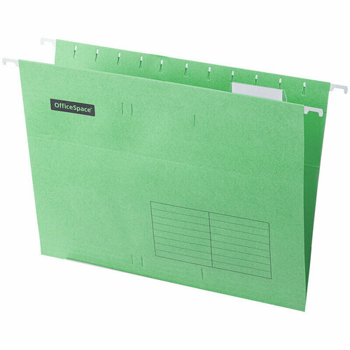 Подвесная папка OfficeSpace А4 (310*240мм), зеленая, 10 штук, 296360