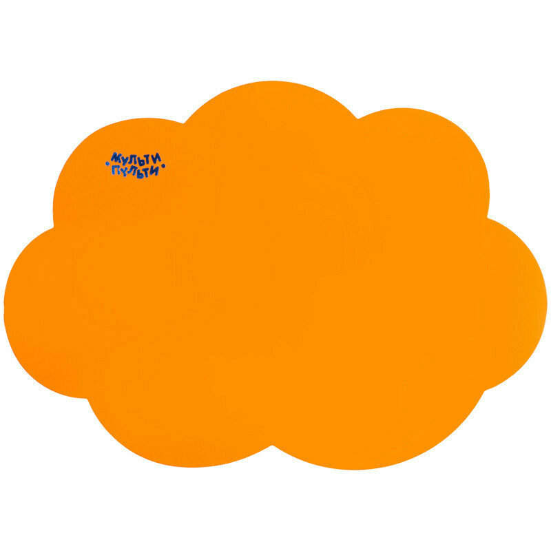 Доска для лепки Мульти-Пульти "Облачко", фигурная, А5+, 800мкм, пластик, оранжевый, 303736