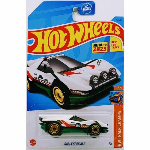 Машинка Hot Wheels коллекционная RALLY SPECIALE белый; зеленый HKK37