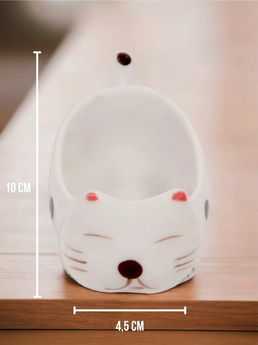 Соусник керамический для суши кот
