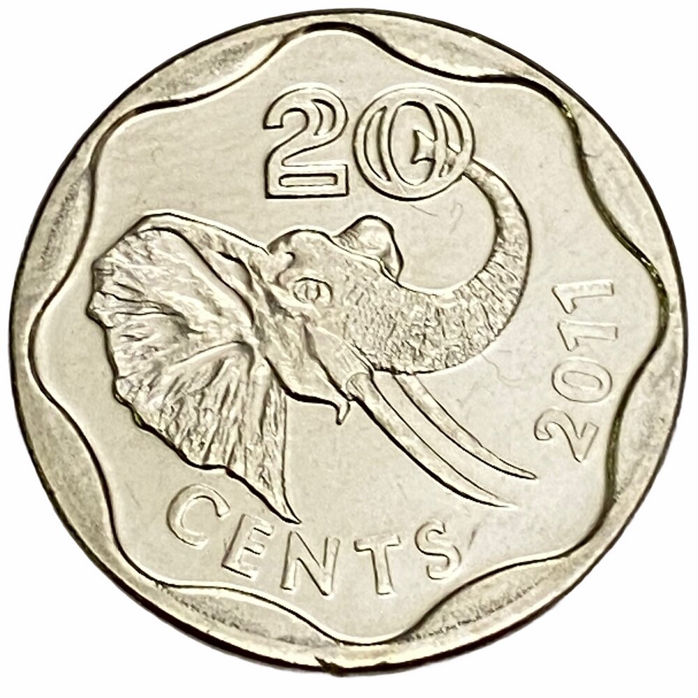 Свазиленд 20 центов 2011 г. (2)