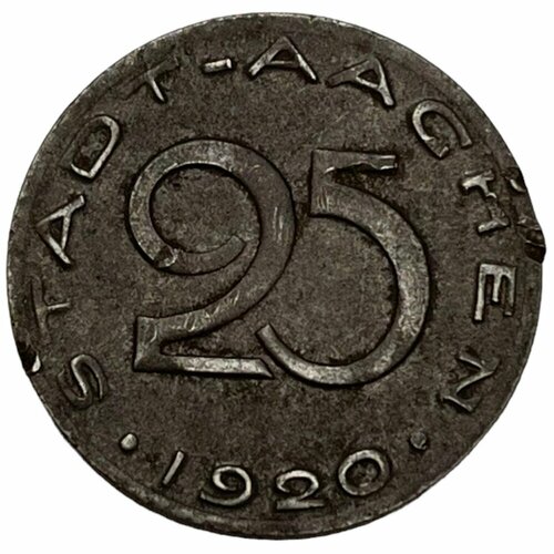 Германия (Веймарская Республика) Аахен 25 пфеннигов 1920 г. (Тип 2) (2)