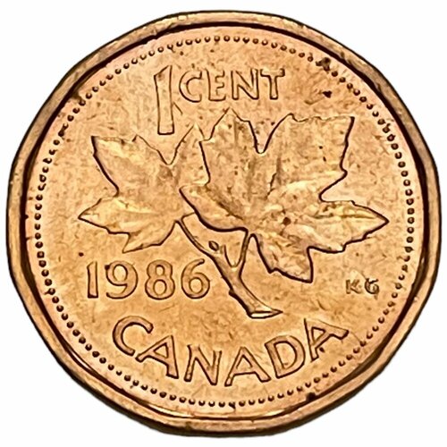 Канада 1 цент 1986 г. (2)